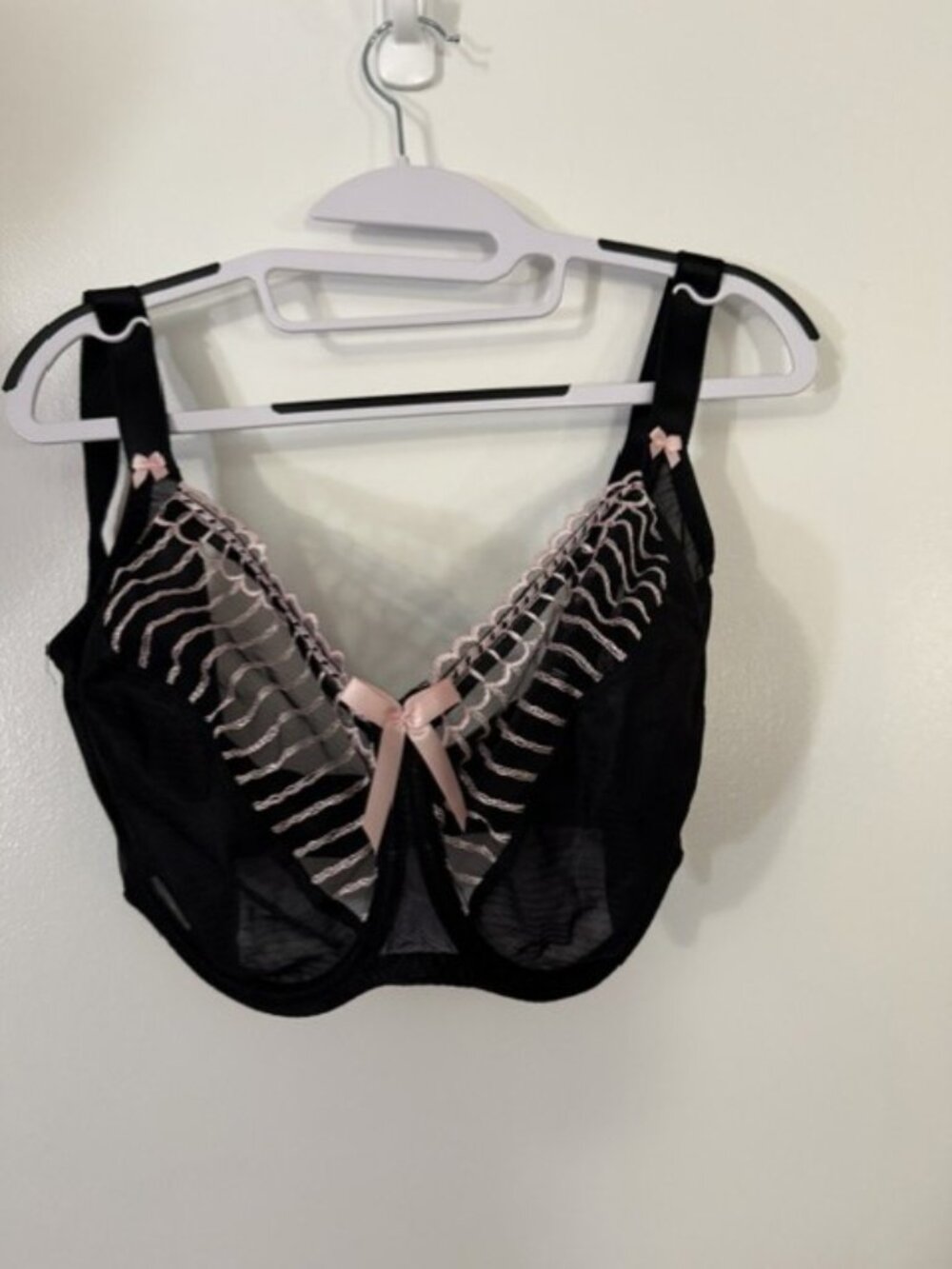 Freya Arabella Underwired Plunge Balcony Bra AA5731BLK - US: 36J / UK: 36J